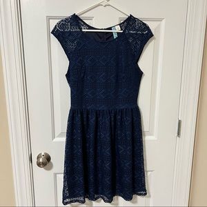 Navy Lace Dress
